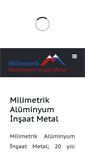 Mobile Screenshot of milimetrikaluminyum.com